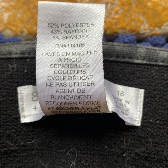 89th + Maddison leopard pants Women’s 16 Ankle straight leg stretch BLK/Grey - Picture 8 of 11